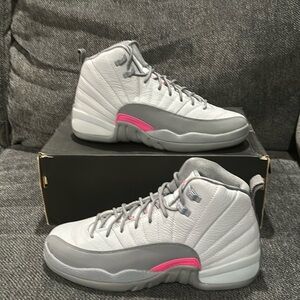 New air Jordan 12 gg wolf grey pink